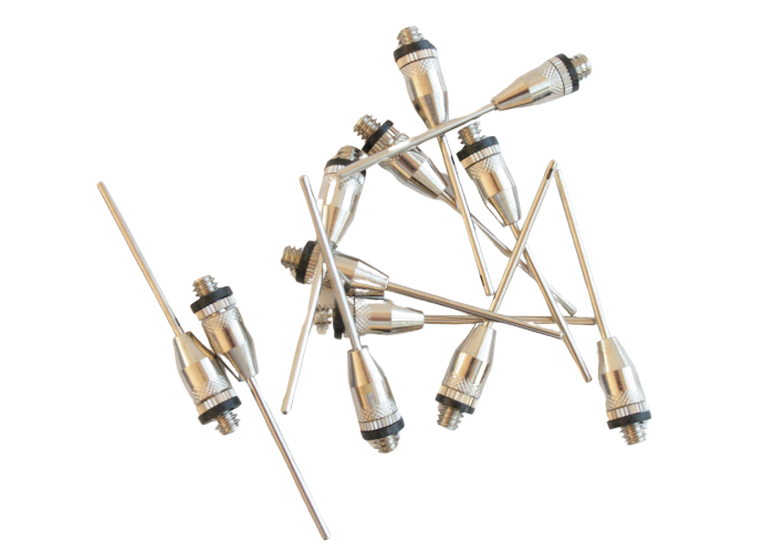 Nålenippel til håndpumper.