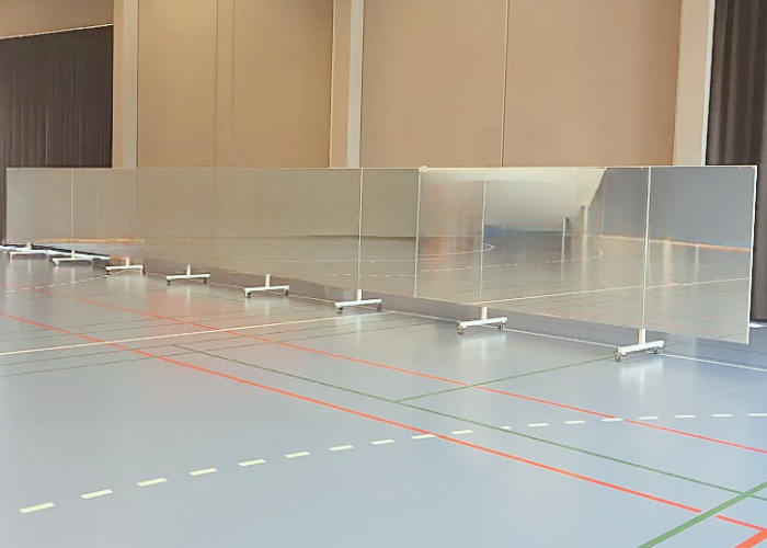 Mobil spejlvæg med sidespejle L300 cm og L400 cm