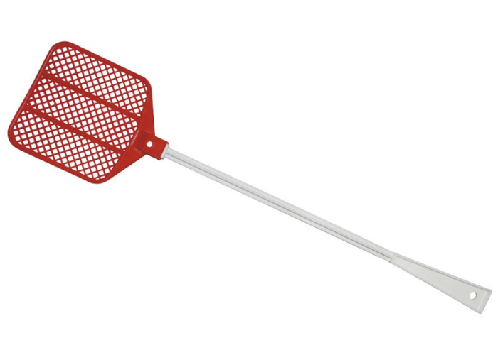 Traditionel fluesmækker fremstillet af plast.
Brug den som redskab til sjov og leg - kun fantasien sætter grænser for legen med en fluesmækker.
Prisen er for 1 stk.
Bemærk! Assorterede farver. Vi kan derfor ikke love, at du modtager en bestemt far