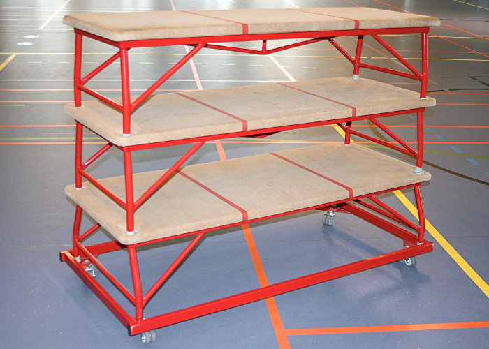 Stålplint med transportvogn