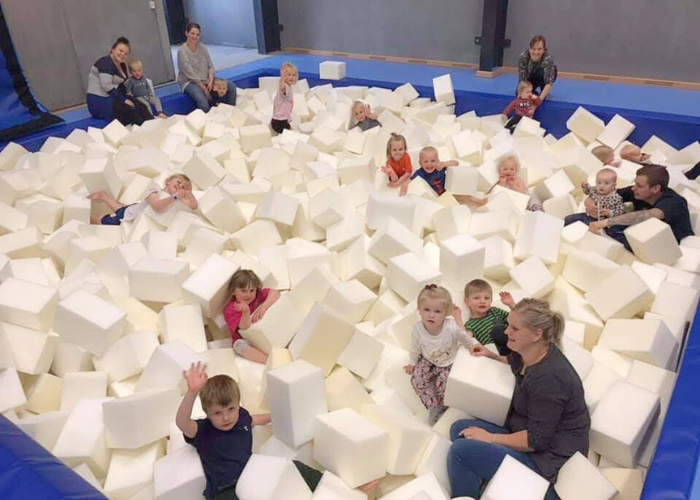 Skumklods til springgrav 20x20x40 cm.