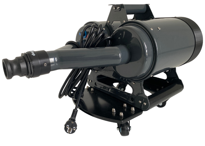 Tyfon B6400 Dobbelt Elefant blæser.
Vi leverer den, så den passer til jeres airtrack.
Tyfon B6400 kan både fylde og tømme jeres airtrack.