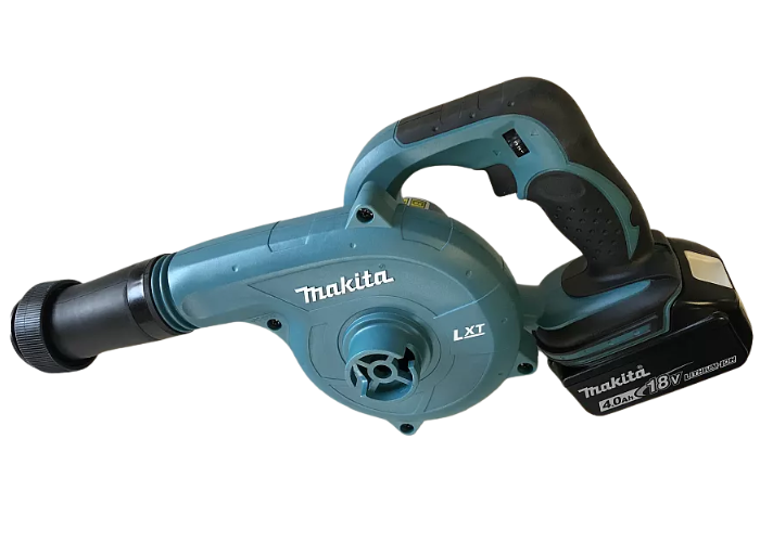 Makita håndblæser med 18 V batteri og omløber, så den passer på sort ventil på Airtrack Pro.
Trinløs variabel hastighed og leverer en luftmængde op til 2,3 m3/min.
Leveres med blæserør og 1 stk. batteri og lynlader.
Prisen er incl. tilpasning til