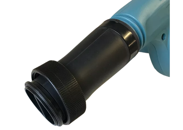 Makita håndblæser med 18 V batteri og omløber, så den passer på sort ventil på Airtrack Pro.
Trinløs variabel hastighed og leverer en luftmængde op til 2,3 m3/min.
Leveres med blæserør og 1 stk. batteri og lynlader.
Prisen er incl. tilpasning til