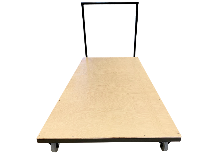 Universalvogn til gymnastikredskaber.
Bøjlen kan tages af hvis der er behov for det.
Men træplade på bunden.
Vognen er 1 meter bred og 2 meter lang.
Praktisk vogn til måtter og skumredskaber.
Dansk kvalitet.
Robust vogn.
Kan bruges til alle typer gy