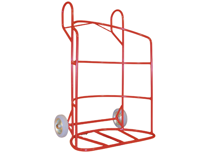 Sækkevogn.
Transportvogn til rullemåtter og airtracks.
Udført i stål og lakeret.
Kvalitets gummihjul.
Uundværlig til rullemåtter og airtracks.
Gør det let at transportere måtter og tracks.
Udført i stål og med gummihjul.
Produceret i Danmark.
Utrolig