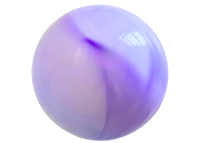 Farverne på denne bold er marmoreret i Mørkelilla og lyselilla nuancer. Bolden har en flot blank overflade.
Effektfuld og meget populær gymnastikbold fra Amaya.
Bolden er FIG godkendt til konkurrencer.