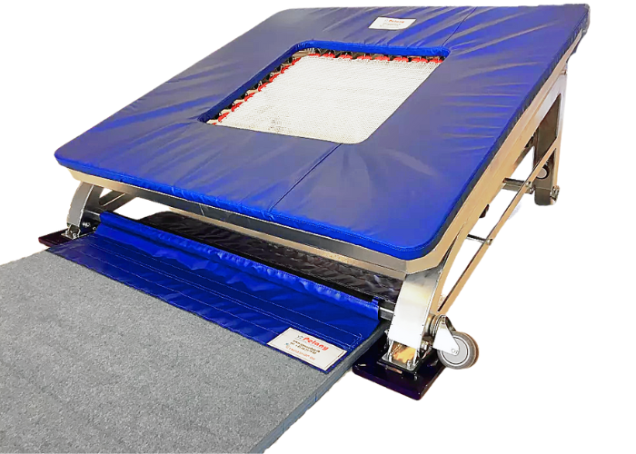 Overgang minitrampolin til tilløbsmåtte