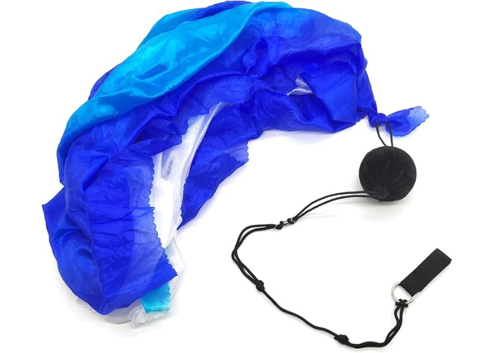 Boldvimpel fra Gymnashop.dk.
Unikt håndredskab til rytmisk gymnastik, som består af en snor med en bold i enden, samt et tørklæde fæstnet til bolden. Bolden giver tyngde til svingøvelser som visuelt forstærkes med tørklædet. Et smukt, elegant og effe