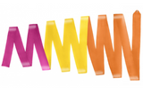 33027003 Amaya MULTICOLOR competition ribbon Orange-Yellow-Fuchsia