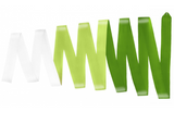 33027006 Amaya MULTICOLOR competition ribbon Dark Green-Green-White