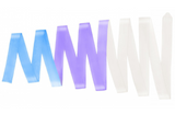33027007 Amaya MULTICOLOR competition ribbon White-Lilac-Blue