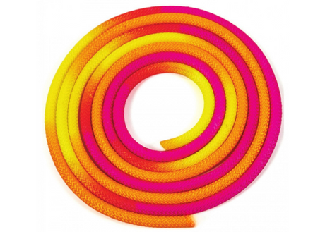 AMAYA Multicolor Rhythmic Gymnastics Ropes 34030104 Yellow - Orange - Fluorescent Pink