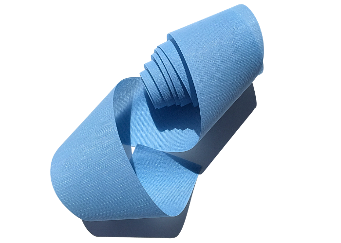 Velcro hook 10 cm lyseblå