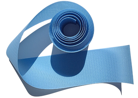 Velcro hook 10 cm lyseblå