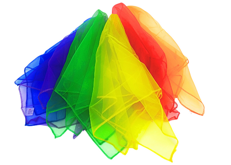 6 stk. Chiffon tørklæde
Forskellige farver.