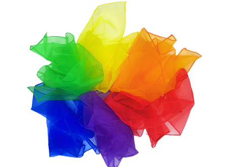 6 stk. Chiffon tørklæde
Forskellige farver.