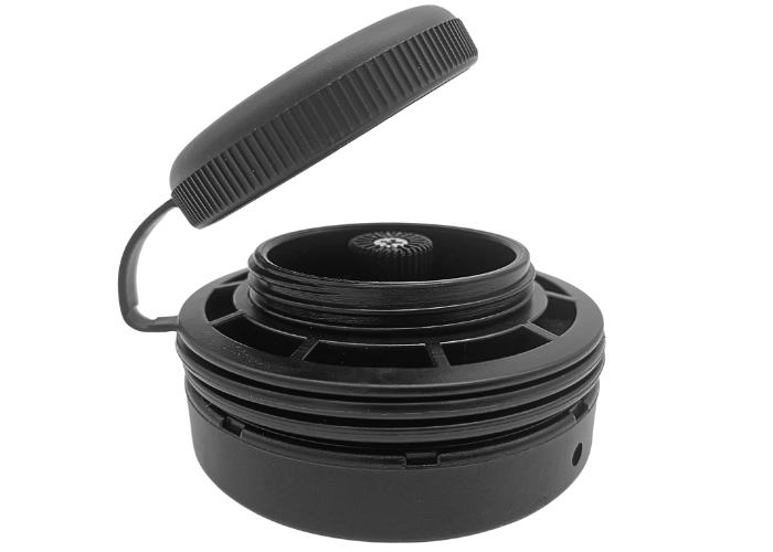 Sort fjederventil. Sort ventil.

Passer til alle typer lufttætte luftredskaber.
Let at "Gør-det-selv" montering.

Husk at købe ventilnøgle varenummer 730-3021