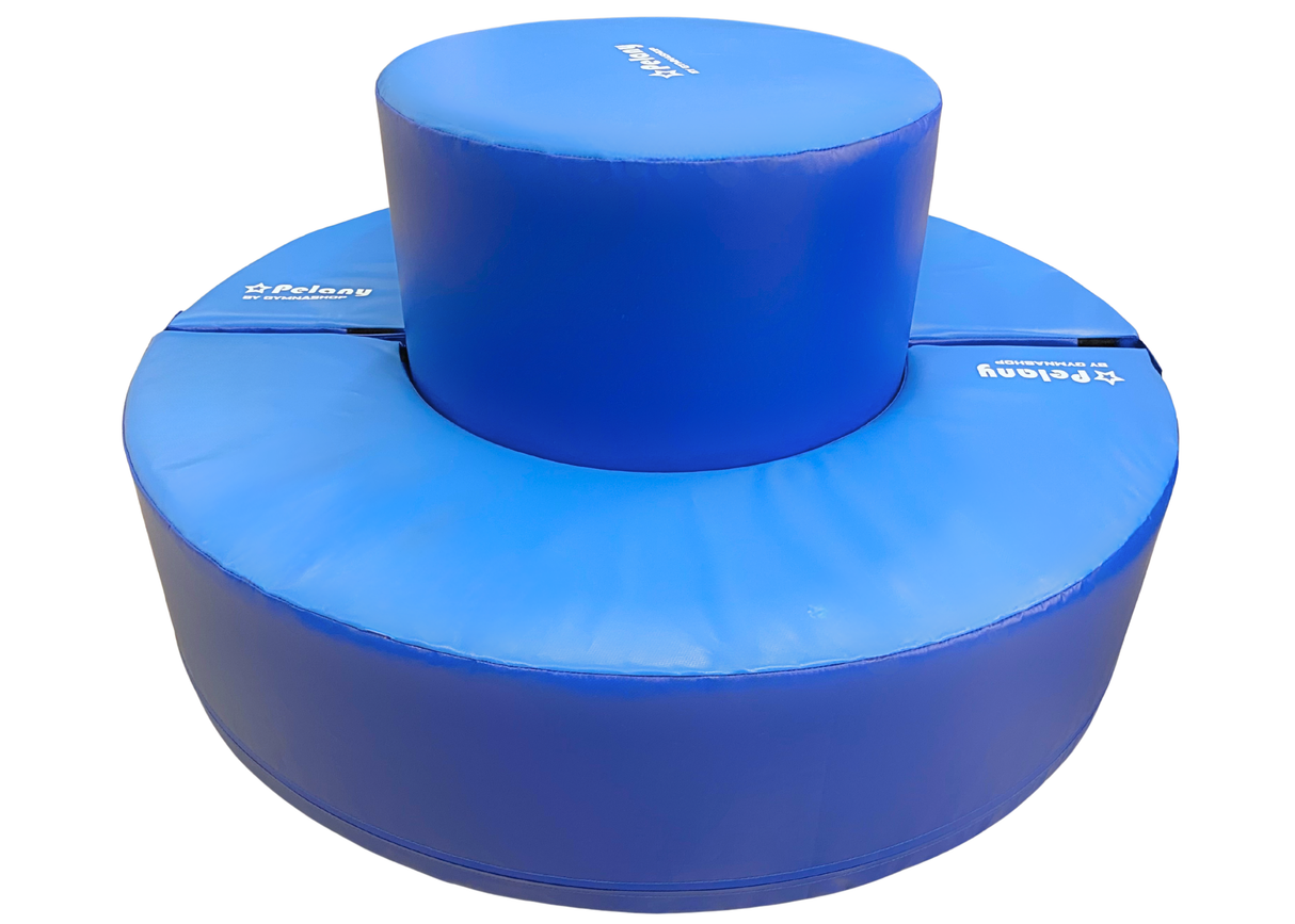 Modulsystem 5. Modulsystem 5 består af:
1 cylinder
1 cirkel, der kan deles i 2.
Et fint sæt hvor man kan skabe mere siddeplads eller en stillestående karrusel, man kan øve balanse på.
Alle delene kan bruges hver for sig og sammen :-)

Udført i 700 g/