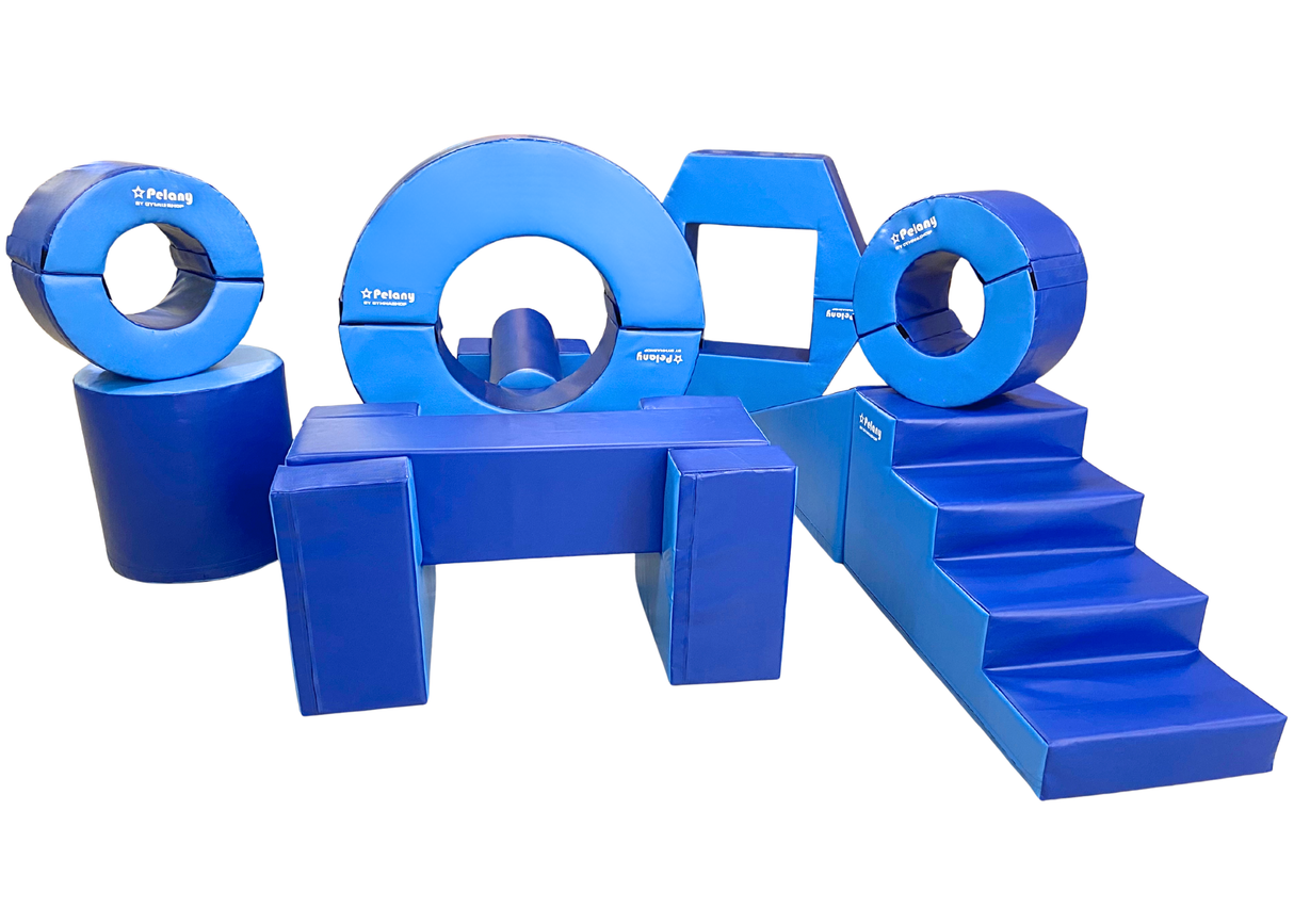 Modulsystem 4 er det ultimative sættet i skum. Her får du mange forskellige skum dele.
Du får: Trappe, kiler som kan bruges til rutsjebane, møtrik, cirkler i forskellige størrelser, cylindre i forskellige størrelser og måtte.

Her er det bare fantasi