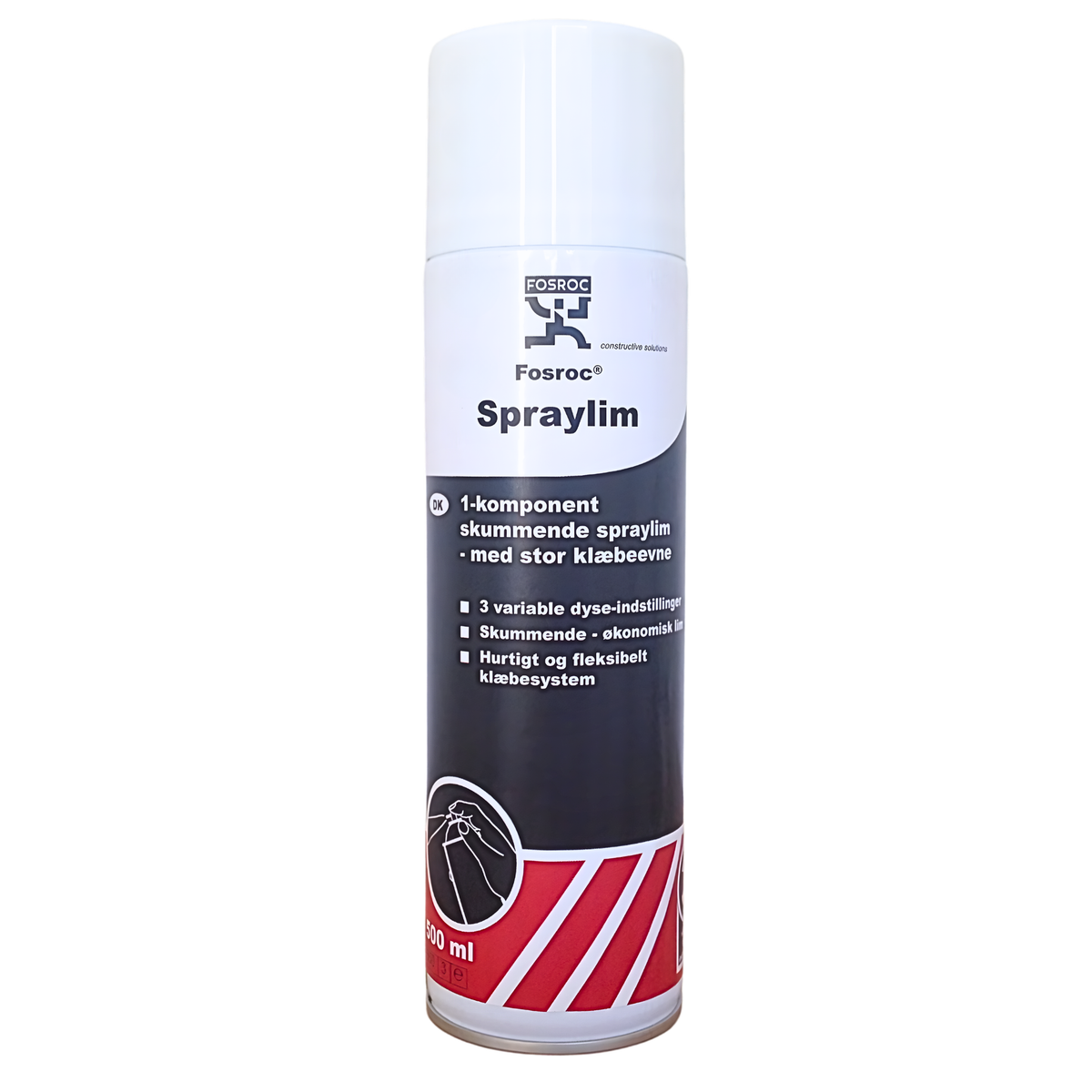 Kontaktlim på spray 500 ml.