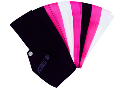 Pastorelli SHADED 6 m ribbon - Black Magenta White