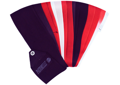 Pastorelli SHADED 6 m ribbon - Black Red White