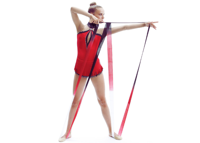 Pastorelli SHADED 6 m ribbon - Black Red White 02878