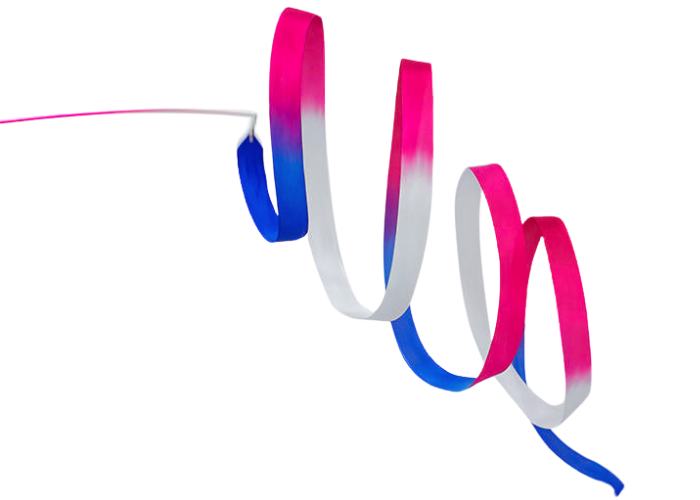 Pastorelli SHADED 6 m ribbon - Blue Magenta White 02864