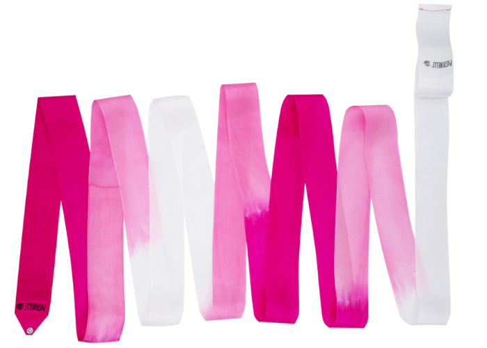 Pastorelli SHADED 6 m ribbon - Magenta Pink White 02860