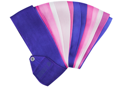Pastorelli SHADED 6 m ribbon - Violet Pink White