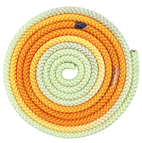 Sjippetov Pastorelli PATRASSO, Orange og Gul UV.
Ensfarvet sjippetov med god vægt og tyngde til rytmisk gymnastik, opvisning og konkurrence.
Dette produkt er F.I.G. godkendt og kan bruges til konkurrencer.
Nylontov på 315 cm.