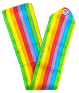 MALA vimpel i regnbuefarver. 

Passer til alle aldersgrupper, da vimplen kan tilpasses til den ønskede længde.

5 cm bredt rayonbånd.
Stav sælges særskilt.

Vimpler er et håndredskab til både nybegyndere og erfarne gymnaster. 
Vimpler kan udfordre de