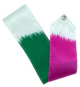 MALA vimpel i Grøn, Hvid og Lilla. 

Passer til alle aldersgrupper, da vimplen kan tilpasses til den ønskede længde.

5 cm bredt rayonbånd.
Stav sælges særskilt.

Vimpler er et håndredskab til både nybegyndere og erfarne gymnaster. 
Vimpler kan udfor