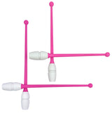 Tofarvet gymnastikkølle fra Pastorelli med en krop (den hvide del) af gummi, hvilket gør, at køllen kan stødes mod gulvet og springe tilbage. 
Køllerne kan også sættes sammen i forlængelse af hinanden.

En farverig kølle til træning, opvisning, show 