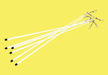 MALA vimpelstang til rytmisk gymnastik.
Klassisk hvid vimpelstang i glasfiber, med endeprop i gummi, samt øje og svirvel til vimpelmontering.
Rigtig god kvalitet. 
Designet til at give gymnasten optimal effekt af koreografier, sving og kast med vimpl