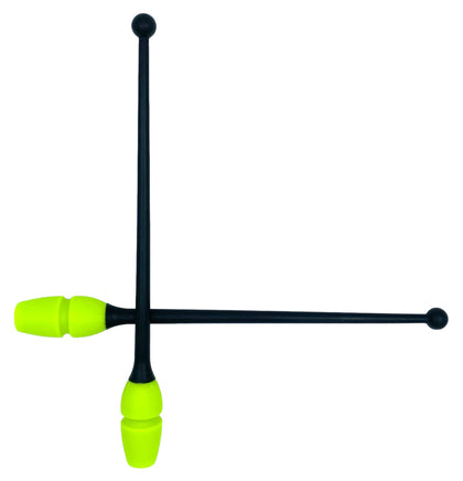 MASHA-bounce Pastorelli gymnastikkølle, 45.2 cm, Sort-Limegrøn