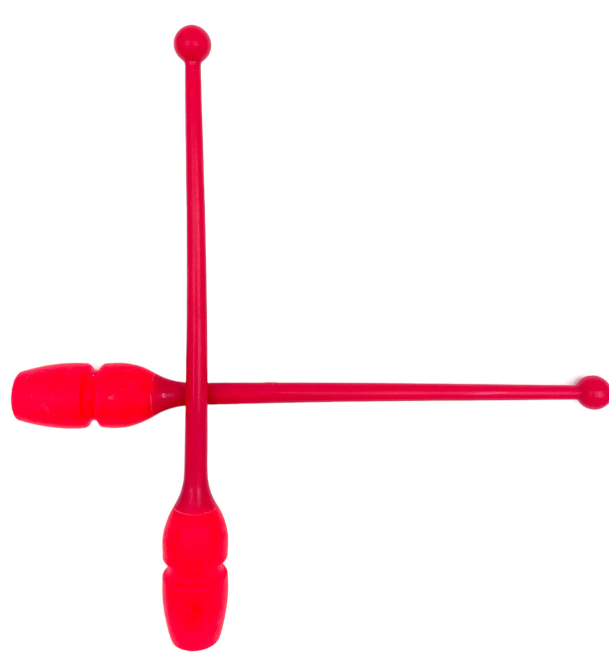 MASHA gymnastikkølle fra Pastorelli med både bounceeffekt og connectable.
Bounce betyder at køllen er lavet af gummi og derfor kan stødes mod gulvet og springe tilbage.
Connectable betyder at køllerne kan også sættes sammen i forlængelse af hinanden.