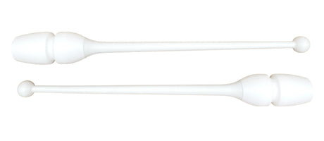 MASHA gymnastikkølle fra Pastorelli med både bounceeffekt og connectable.
Bounce betyder at køllen er lavet af gummi og derfor kan stødes mod gulvet og springe tilbage.
Connectable betyder at køllerne kan også sættes sammen i forlængelse af hinanden.