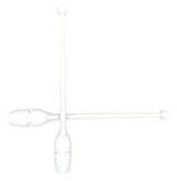 MASHA gymnastikkølle fra Pastorelli med både bounceeffekt og connectable.
Bounce betyder at køllen er lavet af gummi og derfor kan stødes mod gulvet og springe tilbage.
Connectable betyder at køllerne kan også sættes sammen i forlængelse af hinanden.