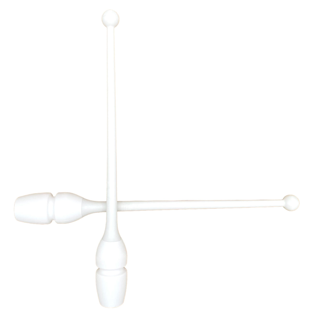 MASHA gymnastikkølle fra Pastorelli med både bounceeffekt og connectable.
Bounce betyder at køllen er lavet af gummi og derfor kan stødes mod gulvet og springe tilbage.
Connectable betyder at køllerne kan også sættes sammen i forlængelse af hinanden.