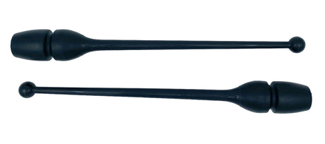 MASHA gymnastikkølle fra Pastorelli med både bounceeffekt og connectable.
Bounce betyder at køllen er lavet af gummi og derfor kan stødes mod gulvet og springe tilbage.
Connectable betyder at køllerne kan også sættes sammen i forlængelse af hinanden.