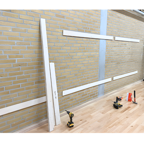 Plademonteret spejl B200xH180 cm