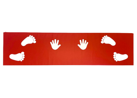 Vejrmølle måtte med hænder og fødder.

Til indøvning af vejrmøller og placering af hænder og fødder.