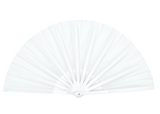Hvid gymnastikvifte. Oplev elegance og effekt på opvisningsgulvet med vores gymnastikvifte. Denne vifte fås i flere forskellige farver, så du kan vælge den, der passer bedst til din stil og optræden. Når viften er udslået, måler den imponerende 60 cm