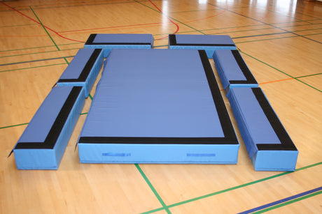 Nedspringsmåtte Kombi GYM L500 med side og endekasser